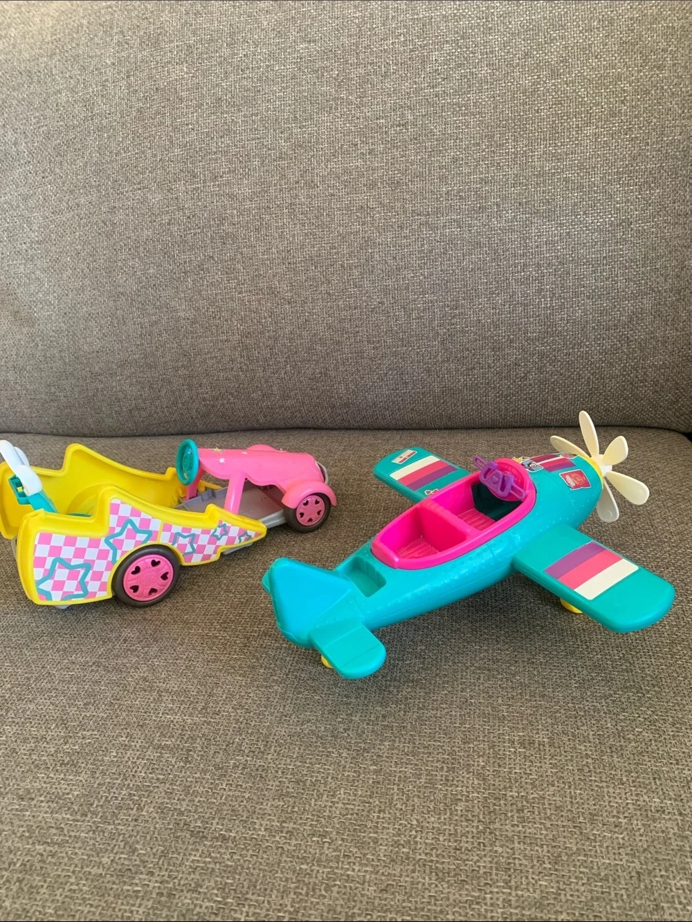 Barbie Stacie Race Car Go Kart and Chelsea Airplane Vehicle Toys
